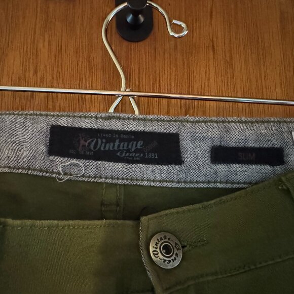 Slim Fit Mens Green Jeans (size 34) - Picture 2 of 5